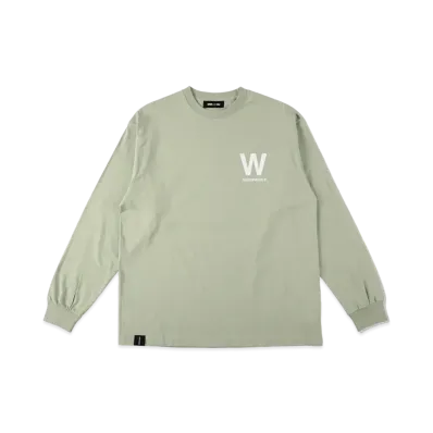 WIND AND SEA Triangle W L/S Tee "S Green"