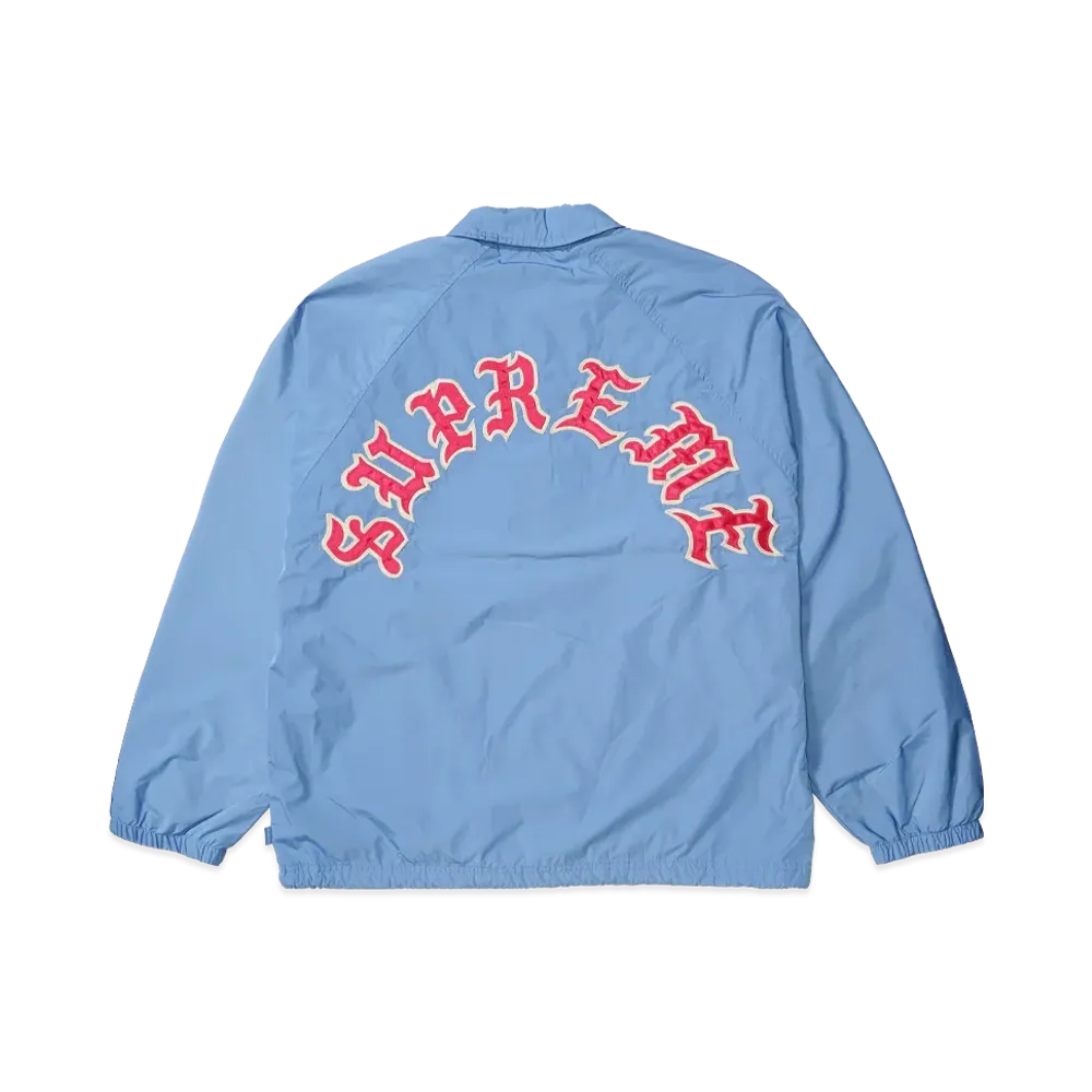 Supreme Old English Arc Coaches Jacket "Light Blue"