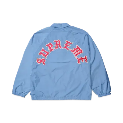 Supreme Old English Arc Coaches Jacket "Light Blue"
