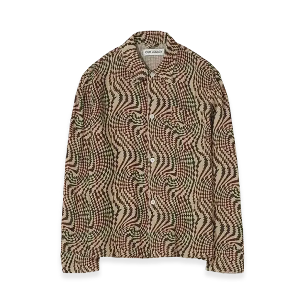 OUR LEGACY Box Shirt "Tartan Hypnosis Print"