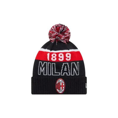 NEW ERA x AC Milan Pom-Pon Knit "Black/Scarlet"
