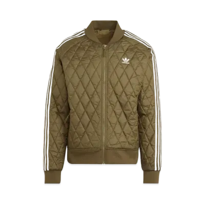 ADIDAS ADICOLOR CLASSICS QUILT SST TRACK JACKET "Focus Olive"