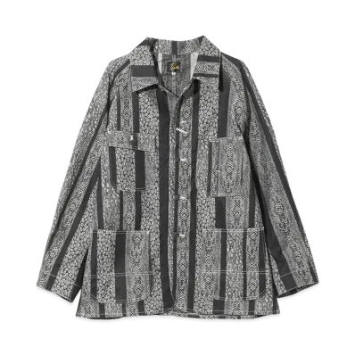 NEEDLES Coverall- 10oz Denim / Python Jacquard "Gray"