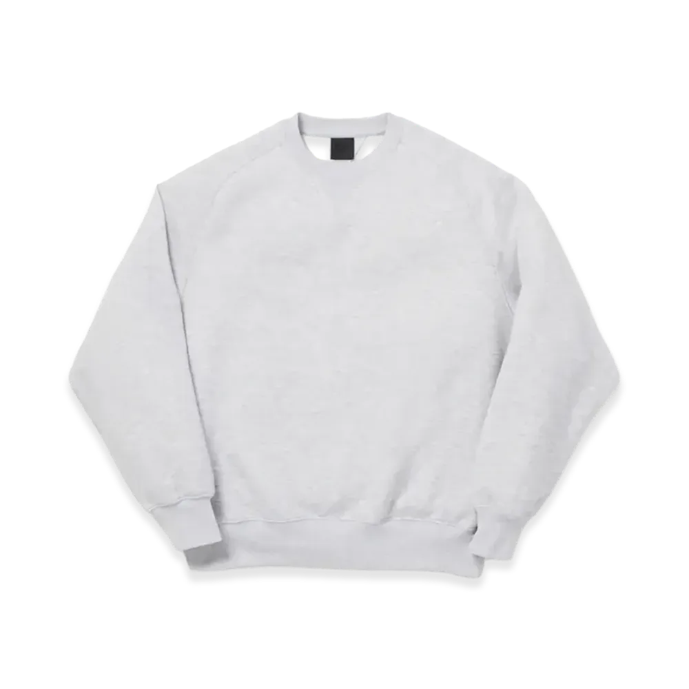 DAIWA PIER39 Women's Tech Sweat Crew Freedom Sleeve "Heather Grey"