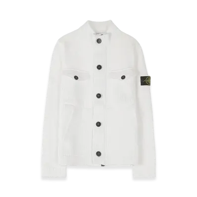 Stone Island 544D4 Button Pocket Knit - 20SS "White"