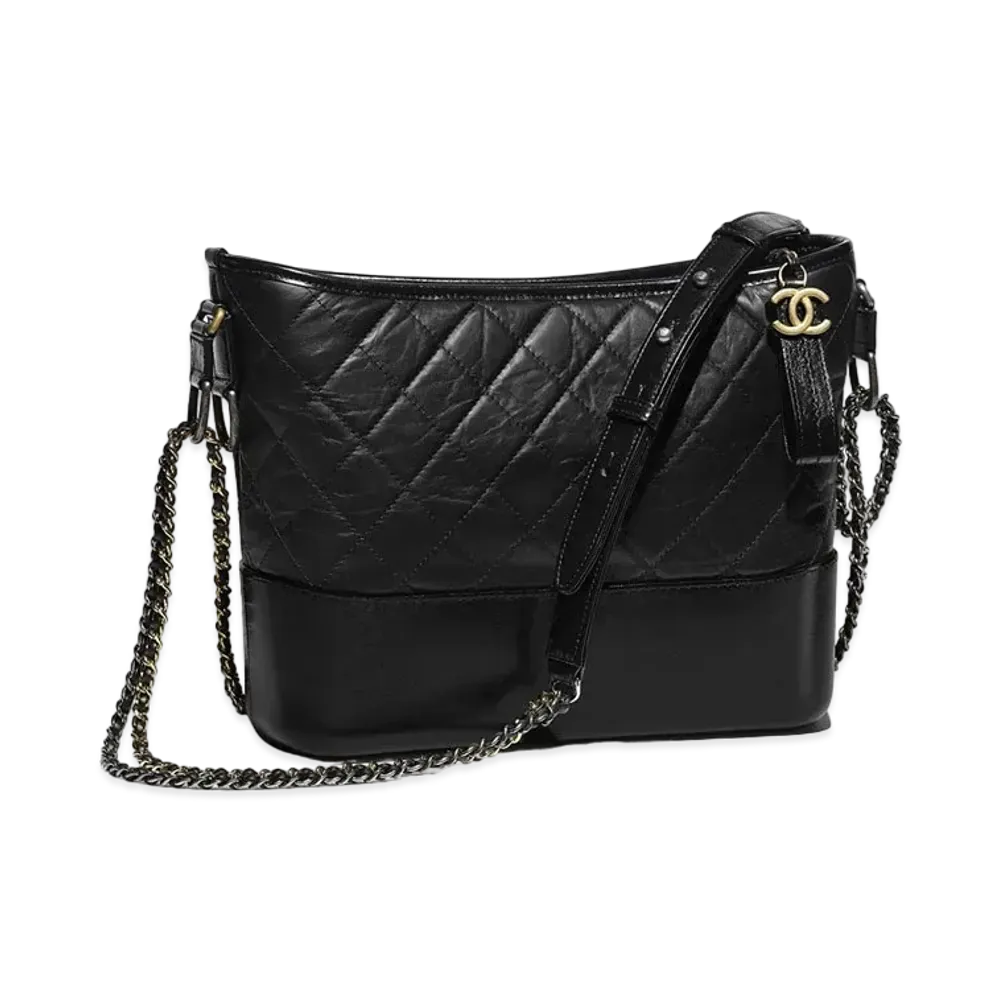 CHANEL Gabriel De Chanel Large Hobo Bag Aged Calfskin & Calfskin "Black"