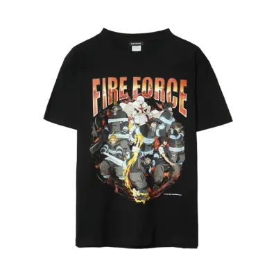 炎炎ノ消防隊 x SNKRDUNK \ ALLSTAR TEE "BLACK"