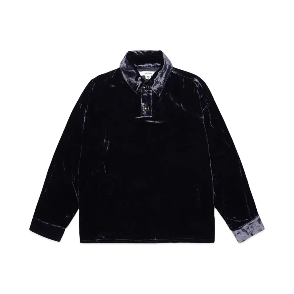 INCRM L/S POLO SHIRT "DARK NAVY"