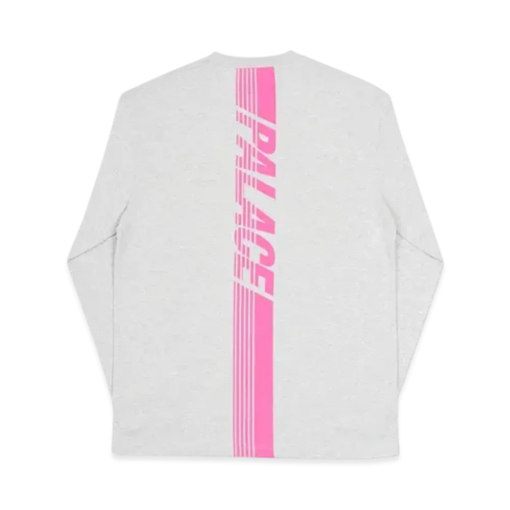 PALACE Line Stripe Longsleeve "Grey Marl"