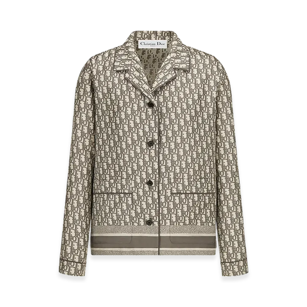 Dior Women's Chez Moi Shirt Silk Twill "Blue"