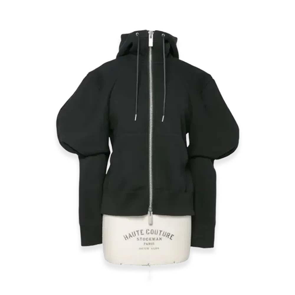sacai Sponge Sweat Hoodie "Black"