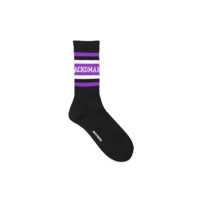 WACKO MARIA Logo Jacquard Socks "Purple"