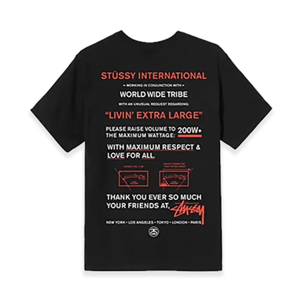 Stussy Maximum Respect Tee "Black"