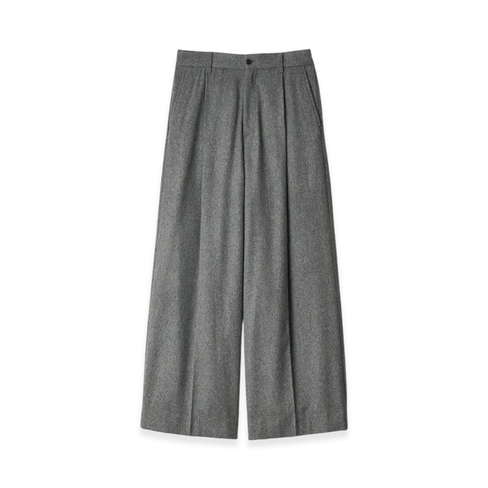 ssstein W/CA Beaver Extra Wide Trousers "Grey"