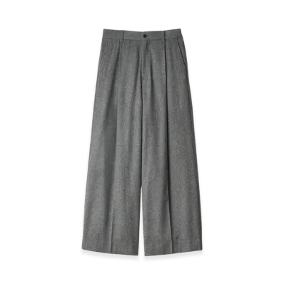 ssstein W/CA Beaver Extra Wide Trousers "Grey"