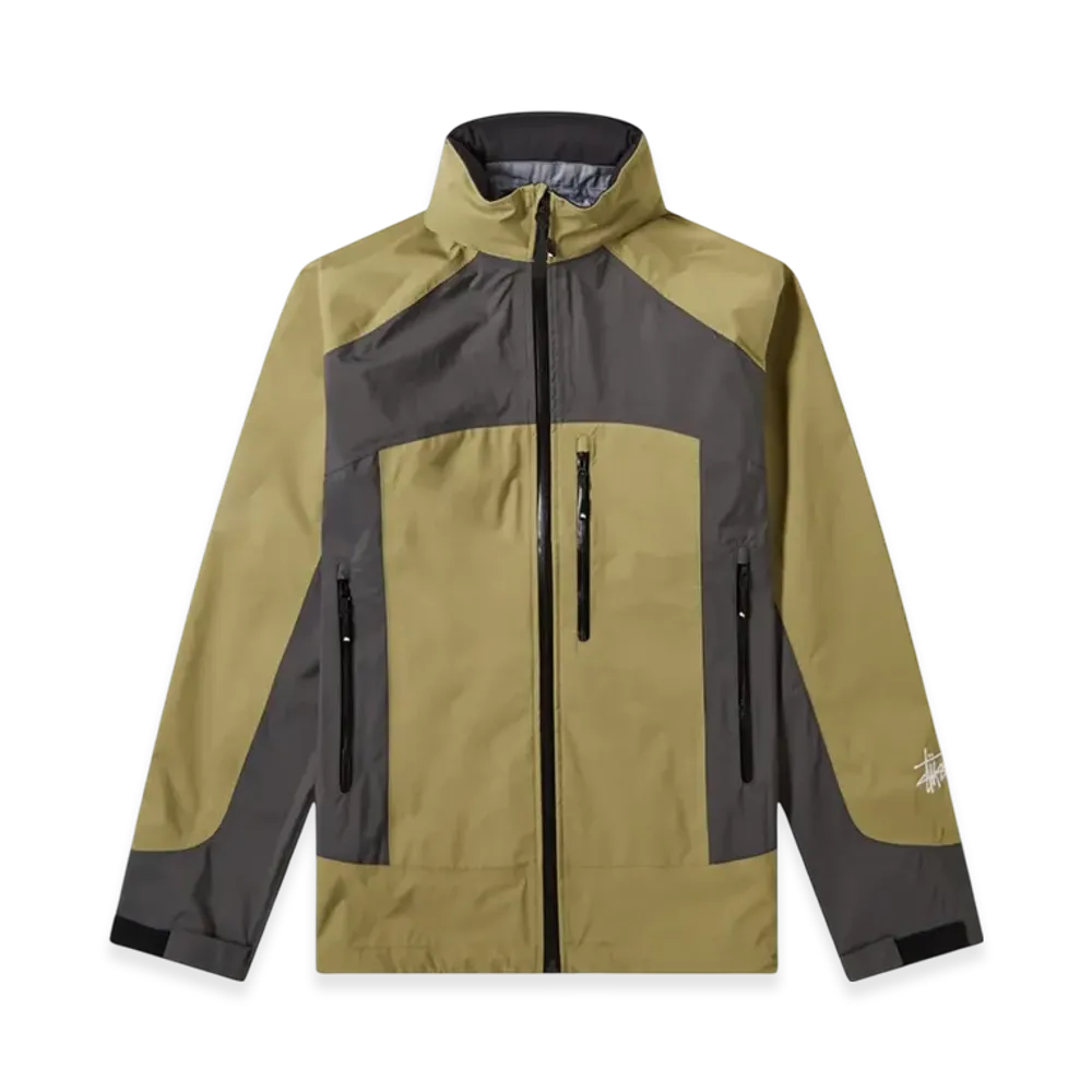 Stussy Taped Seam Rain Shell Jacket "Moss"