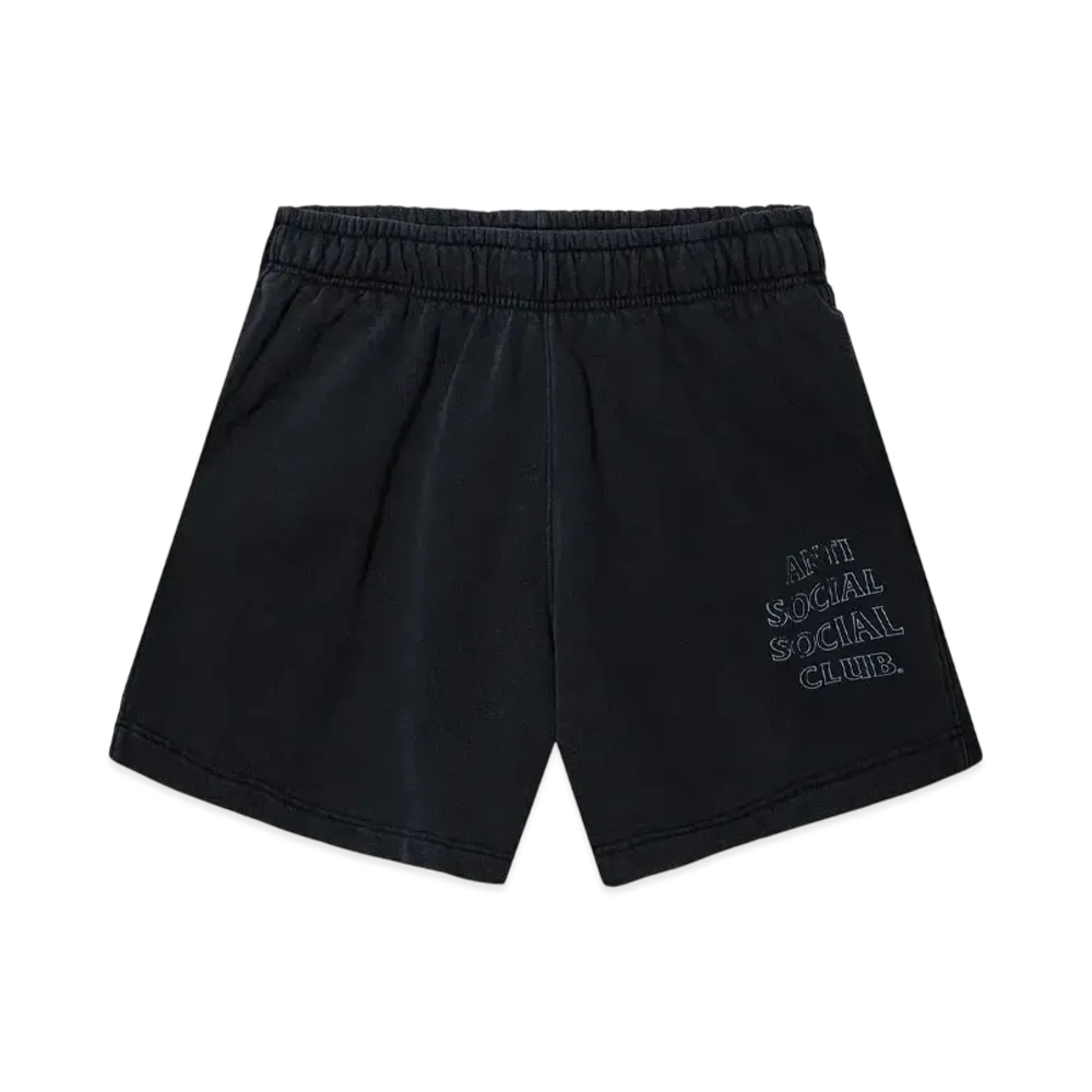 ANTI SOCIAL SOCIAL CLUB Major #1 Tear Into Silence Collegiate Vintage Short "Faded Black"