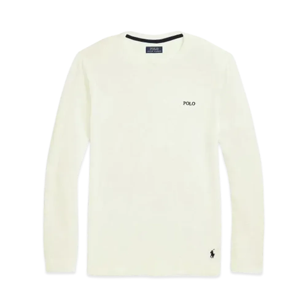 Polo Ralph Lauren Waffle Knit Crewneck Long T-shirt "Nevis"
