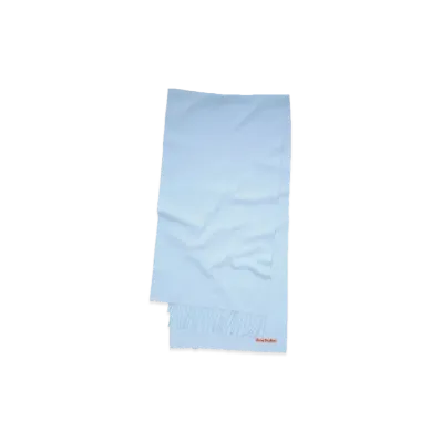 Acne Studios Fringe Wool Scarf "Light Blue"