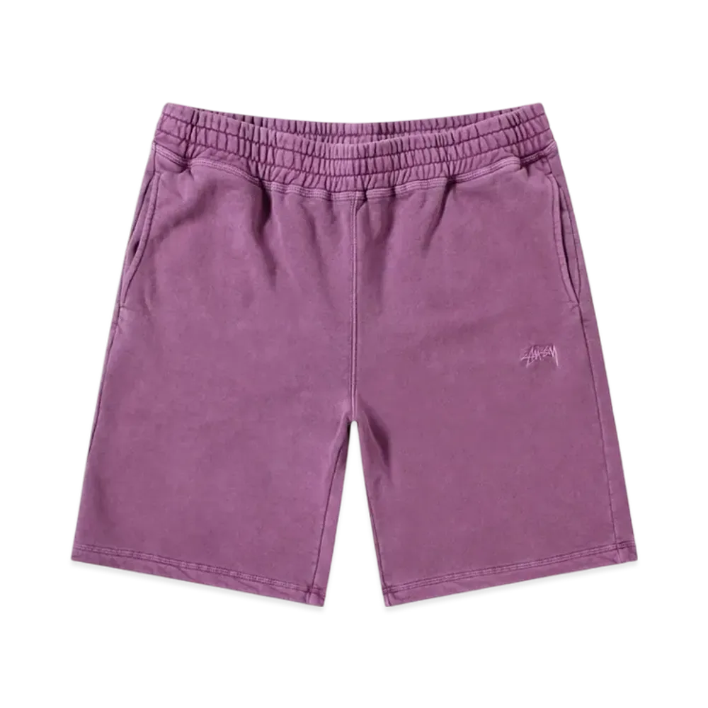 Stussy Stock Fleece Shorts "Purple"