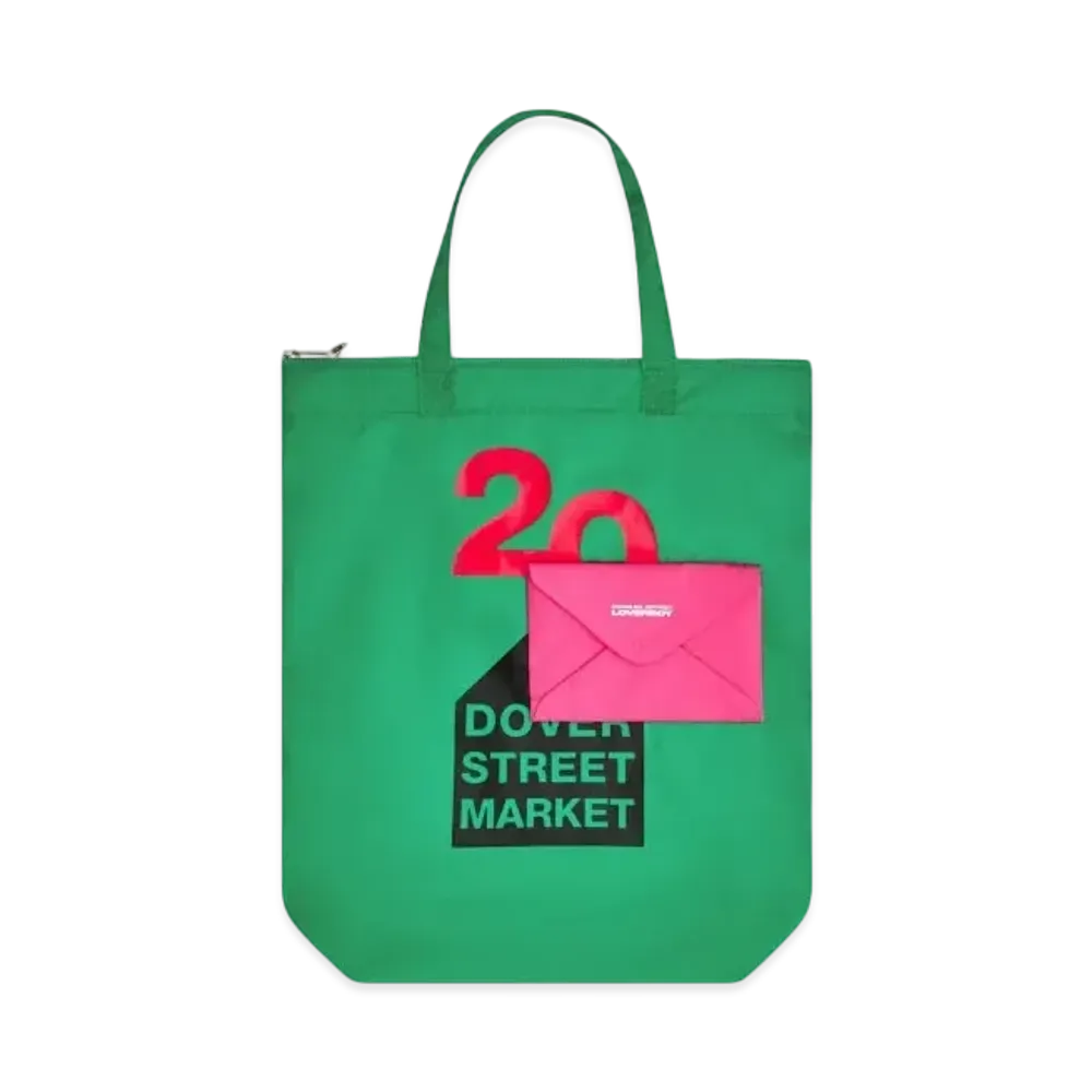 Dover Street Market London x Charles Jeffrey Loverboy 20th Anniversary Tote "Green"