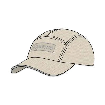 Supreme Metallic Mesh Camp Cap "Stone"