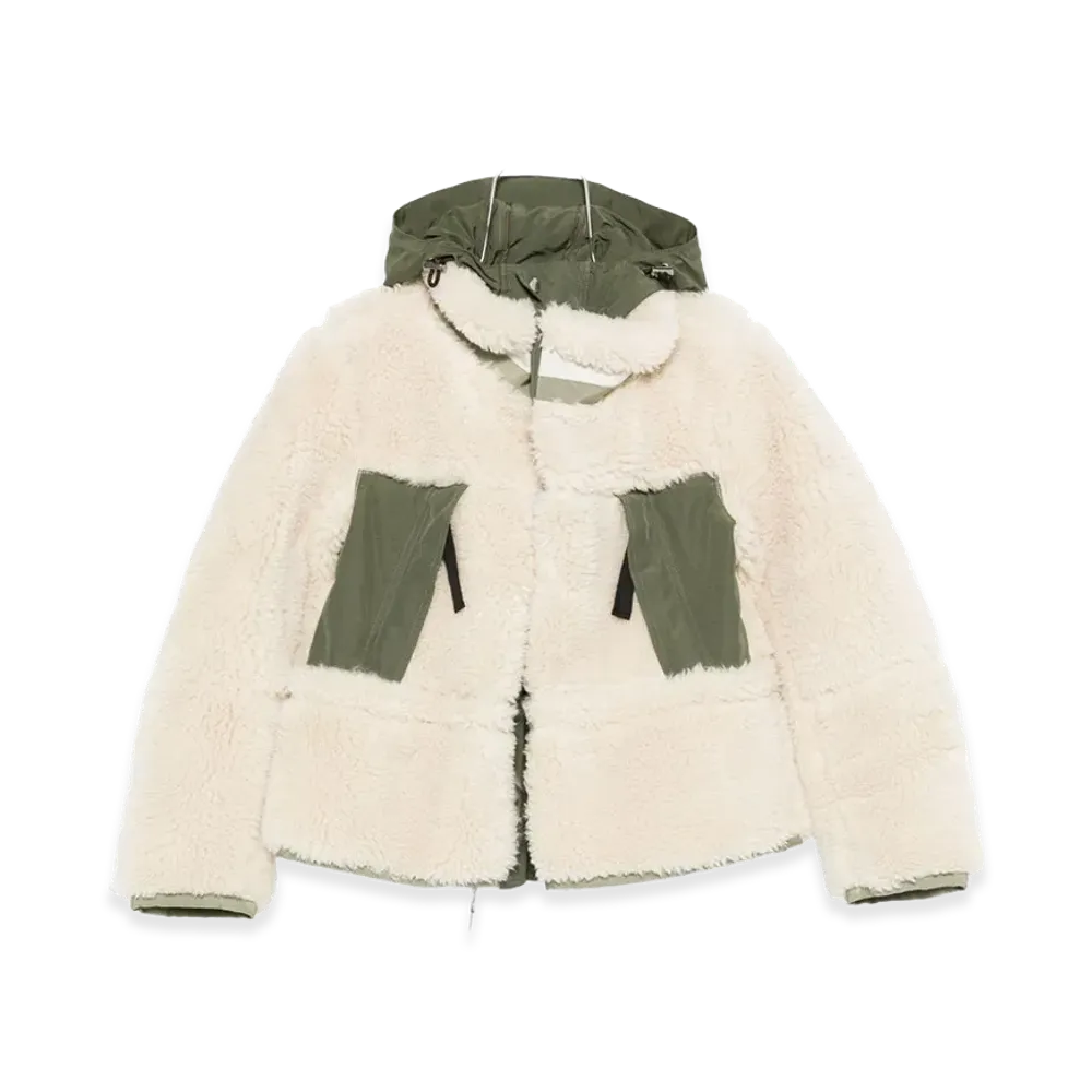 sacai Women's Teddy Blouson "White"