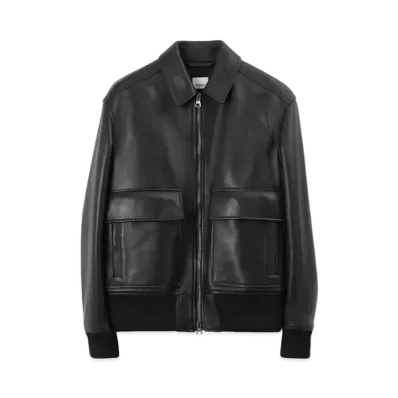 Burberry Men's Leather Jacket "Black"