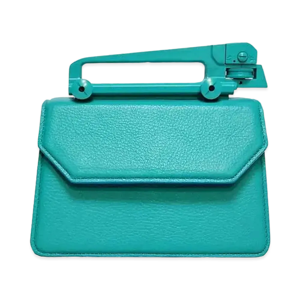 GANIKAWA GIB-01 HAND BAG(L) "TURQUOISE"