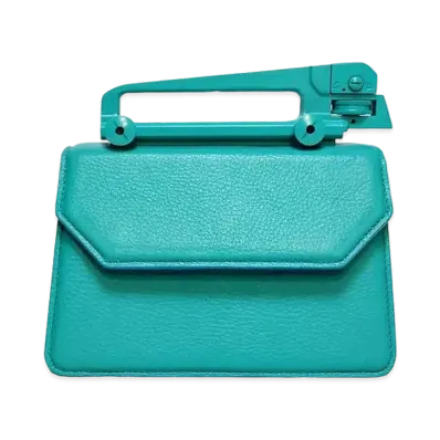 GANIKAWA GIB-01 HAND BAG(L) "TURQUOISE"