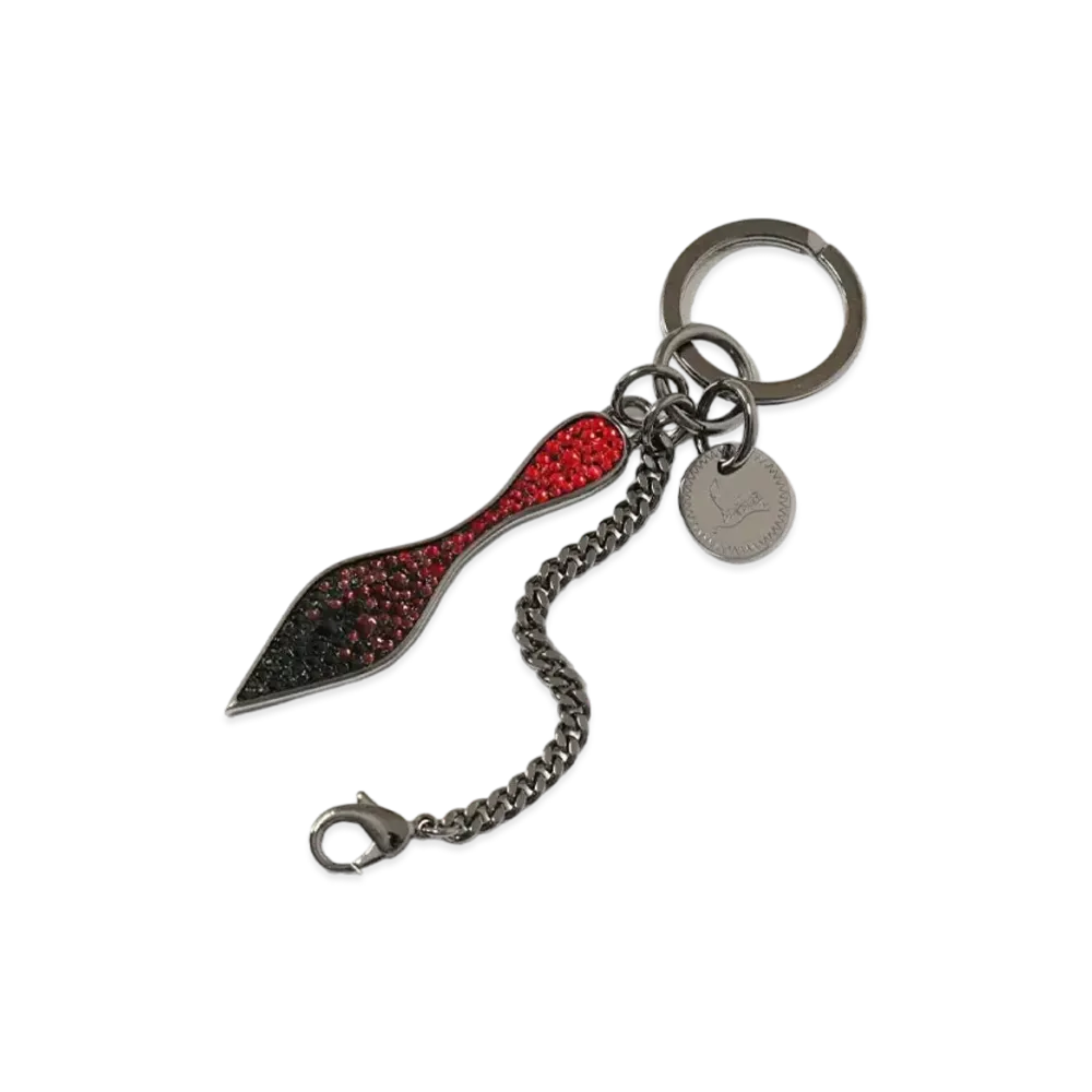 Christian Louboutin Red Sole Keyring "Gunmetal"
