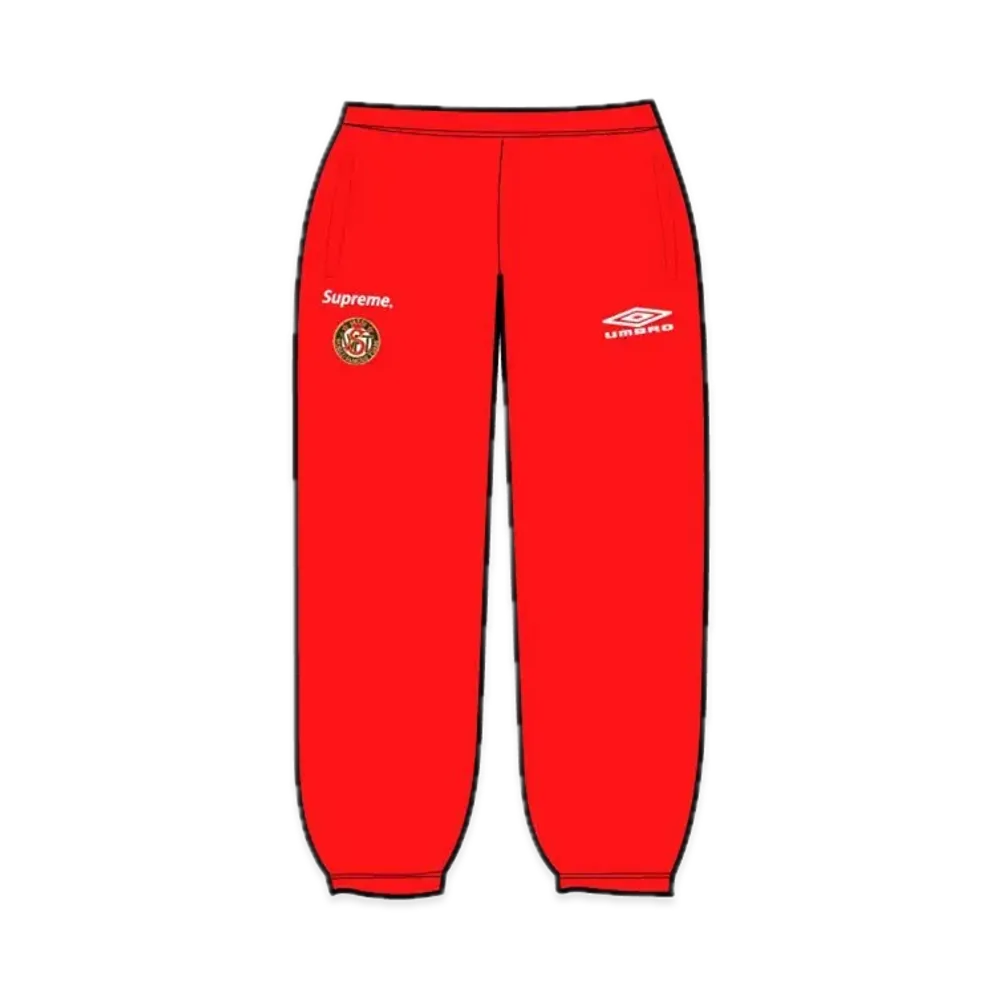 Supreme Umbro Cotton Ripstop Track Pant "Red"