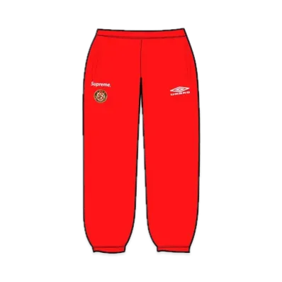 Supreme Umbro Cotton Ripstop Track Pant "Red"