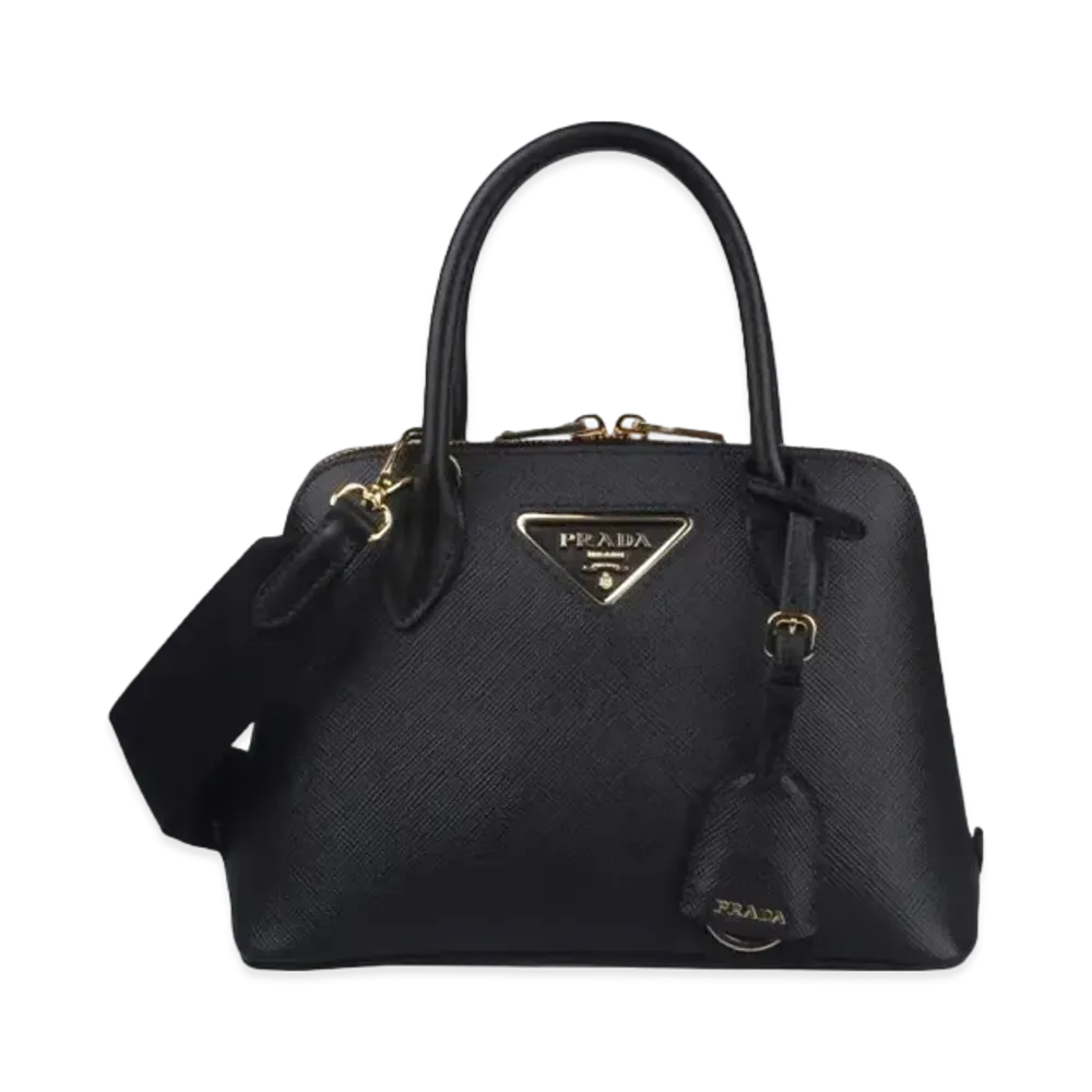 PRADA Promenade Saffiano Leather Bag "Black"