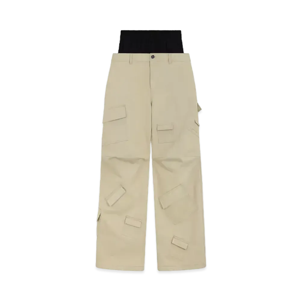 WE11DONE Sagging Cargo Pants "Beige"