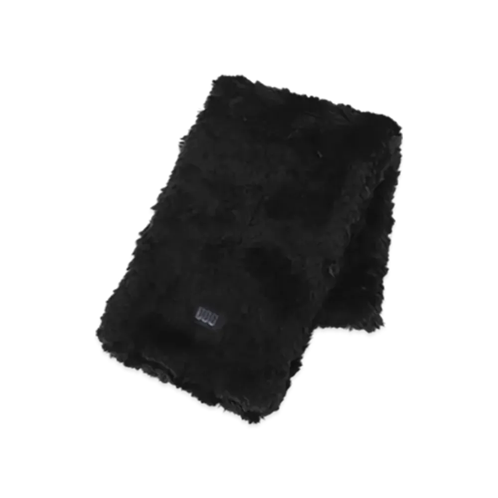 UGG Australia Faux Fur Pull Through Scarf "Black"