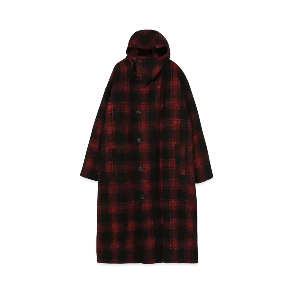 Yohji Yamamoto Y's WOOL COTTON REVERSIBLE COAT "Red"
