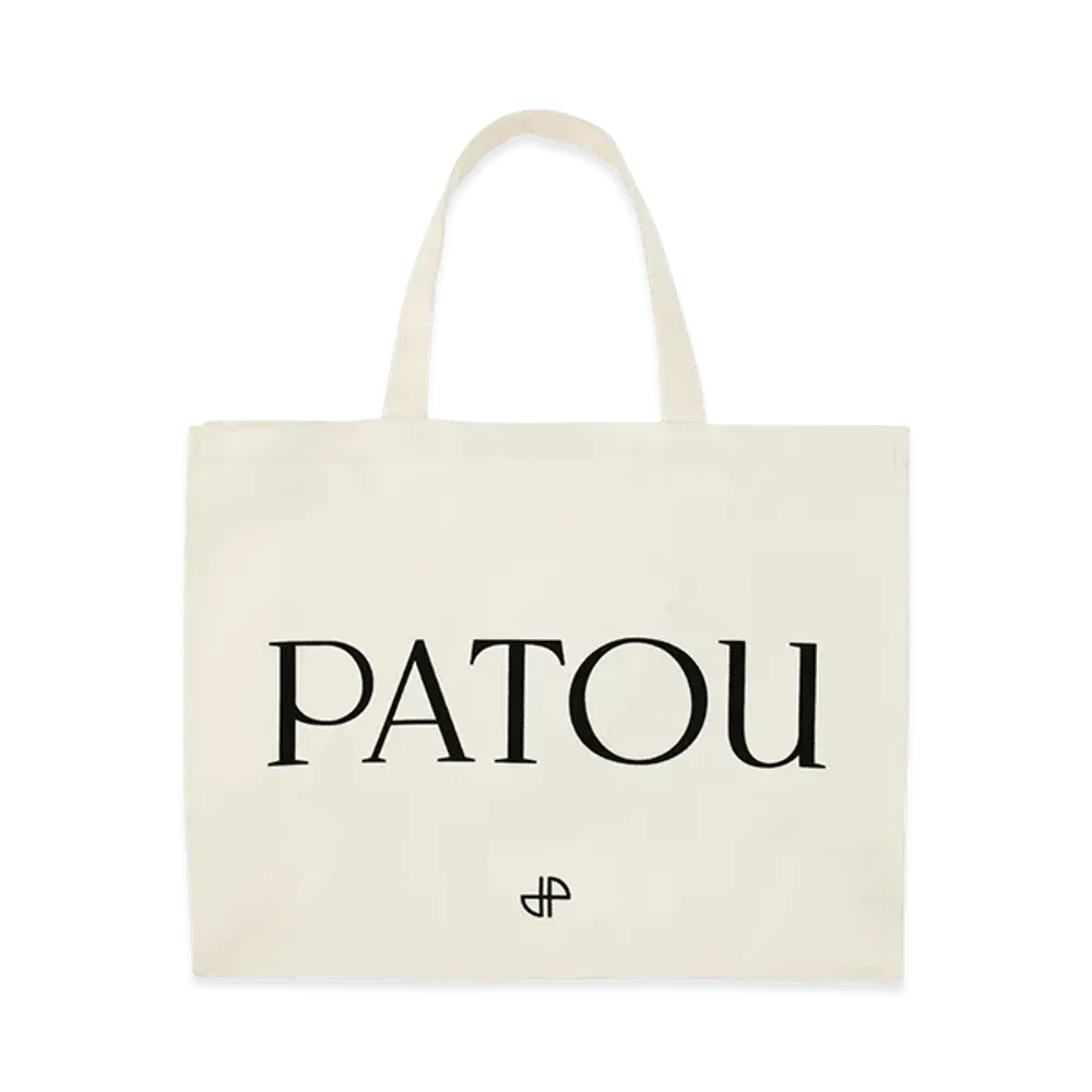 PATOU Women's Organic Cotton Bag with Logo "White"