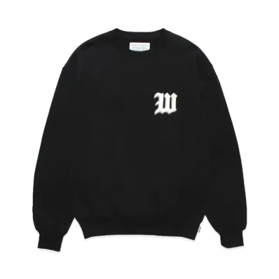 WACKO MARIA Middle Weight Sweat Shirt "Black"