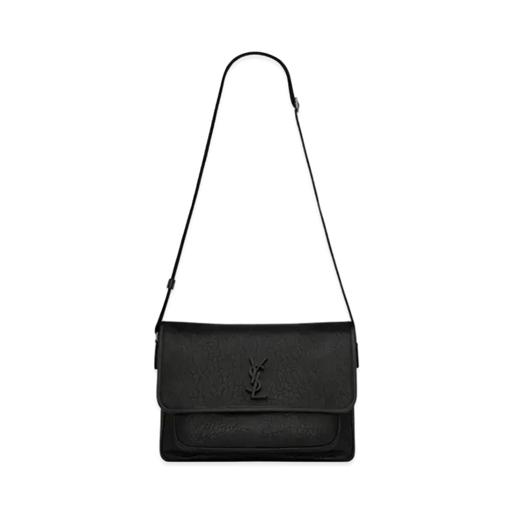 Saint Laurent Niki Messenger in Grained Leather "Black"