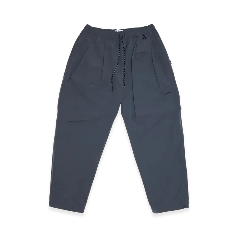 ALOUND Twotuck Tapered Nylon Pants "Charcoal/Black"