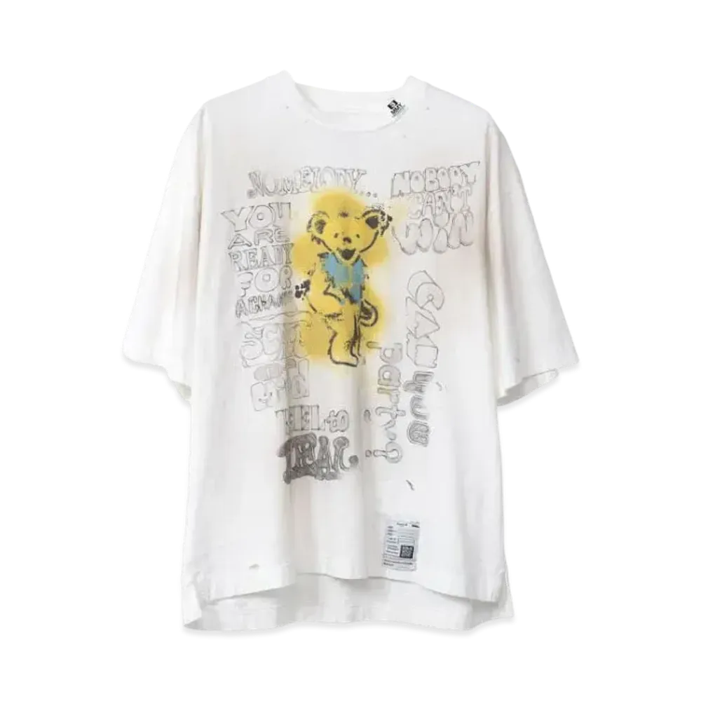 Maison MIHARA YASUHIRO Distressed T-shirt "White"