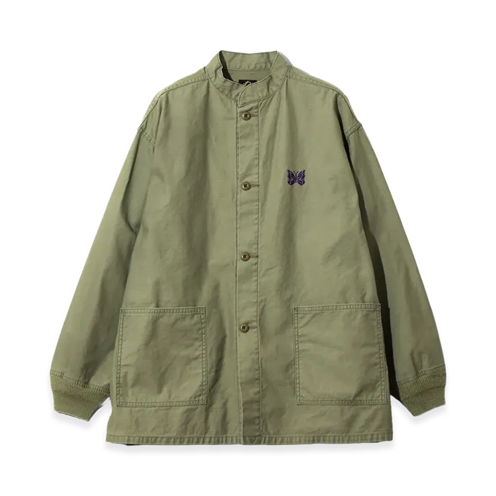 NEEDLES Army Shirt - Reversed Sateen "Olive"