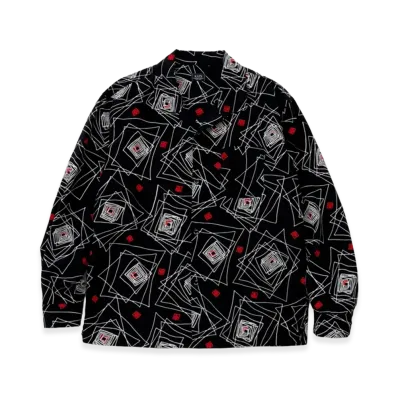 RATS Geometric L/S Shirt "Black"