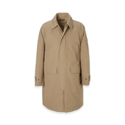 Stone Island Padded Soutien Collar Coat 710F1 Stone Island Ghost Piece O-Ventile with Primaloft Insulation Technology "Darkbeige"