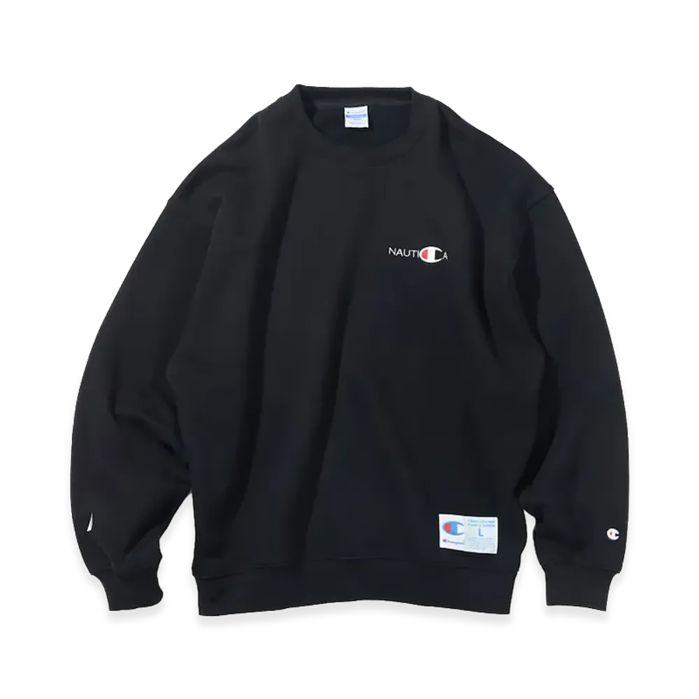 Champion x NAUTICA Embroidered Sweatshirt "Black"