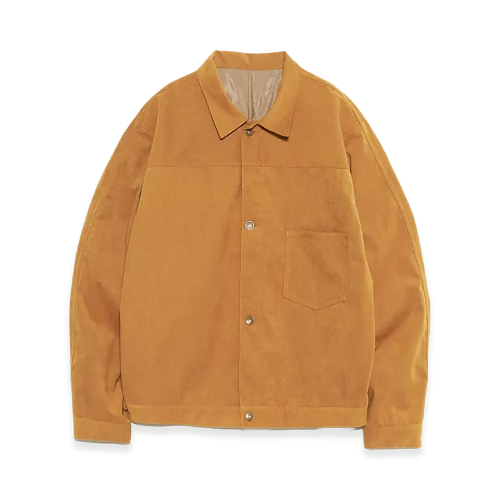 nanamica Synthetic Leather Short Jacket "Camel"