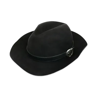 Chrome Hearts Gunslinger BS Flare Fedora Hat "Black"