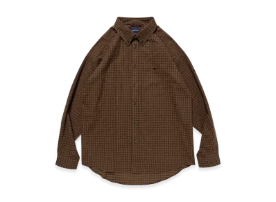 DESCENDANT Kennedy's Plaid LS Shirt "Brown"