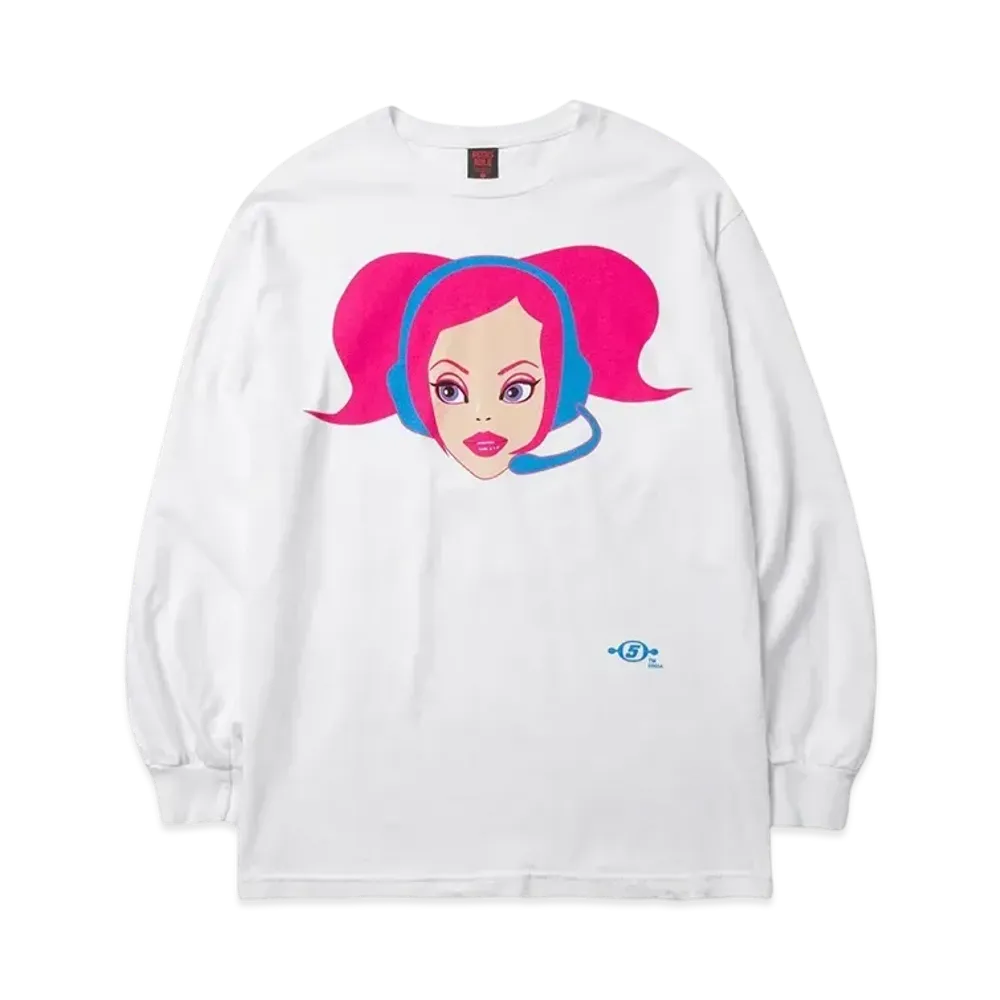 Geeks Rule x SEGA Space Channel 5 Silkscreen Printing LS T Shirt "White"